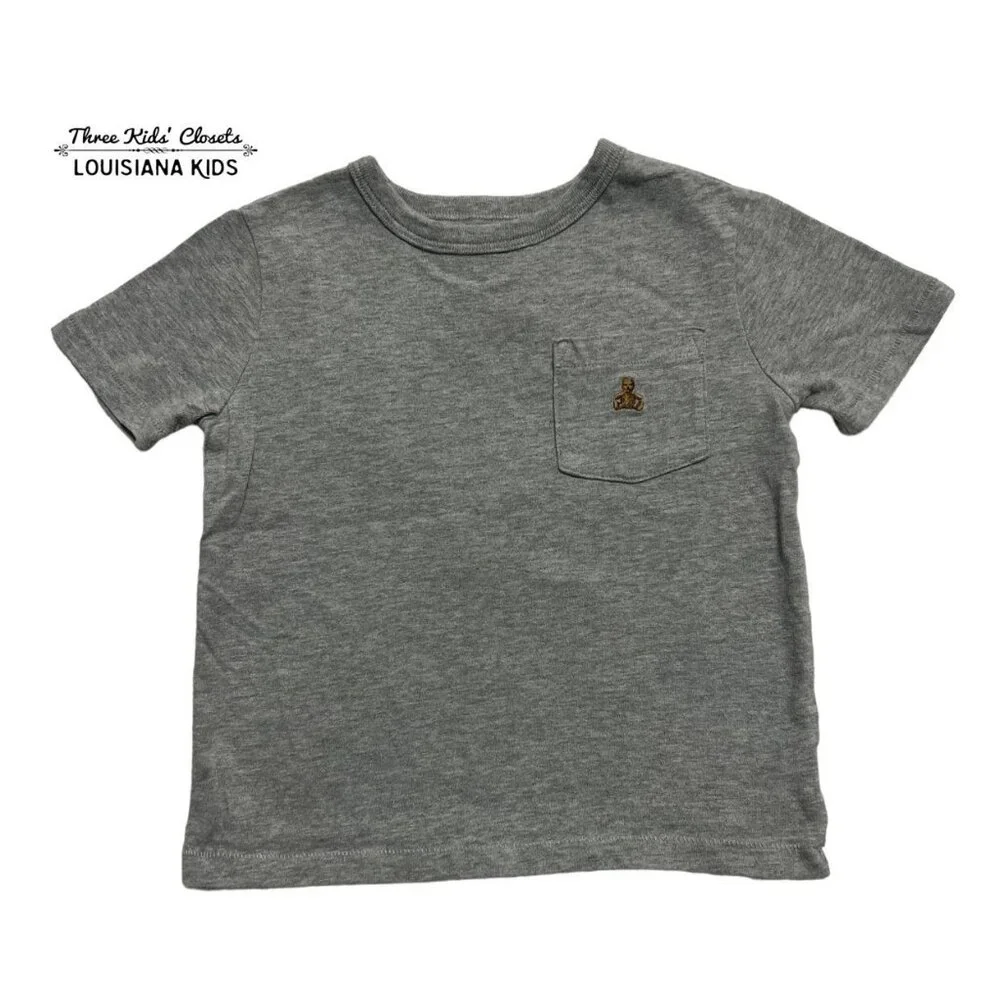 Baby Gap 2Y Grey Pocket Tee Shirt